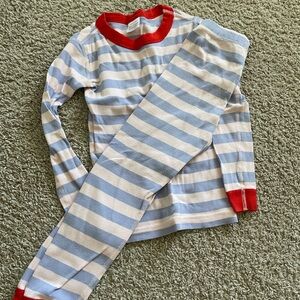 Striped Blue and White Kids Pajamas